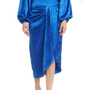 RONNY KOBO Miranda Jacquard Satin Skirt NWT